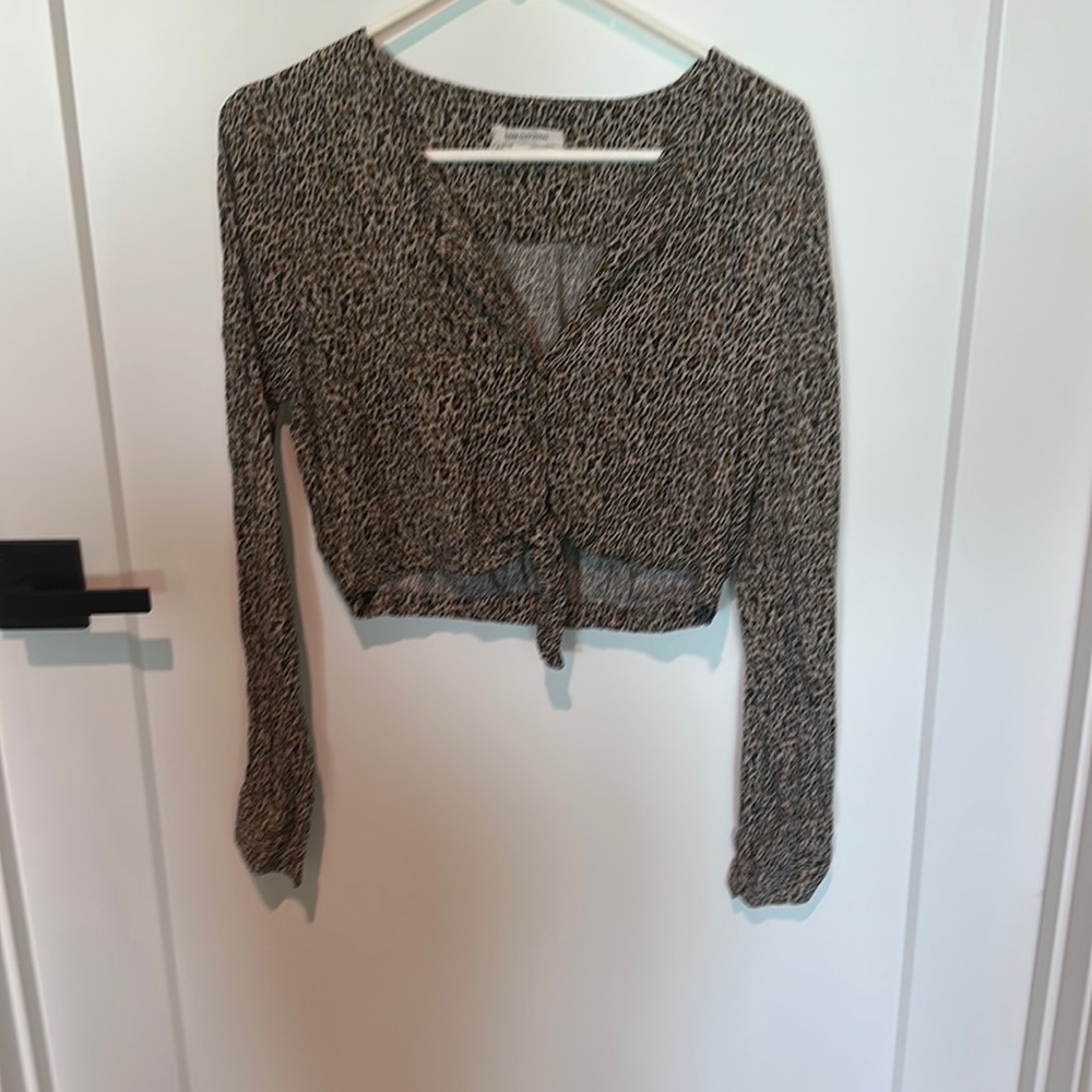 Cheetah Blouse Urban Outfitters